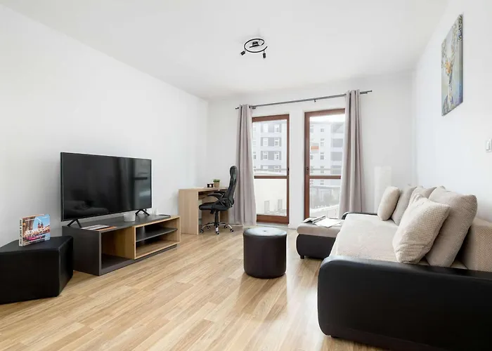 דירה Bright One-bedroom Functional Interiors Remote Working By Renters